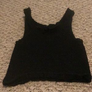 Black crop top